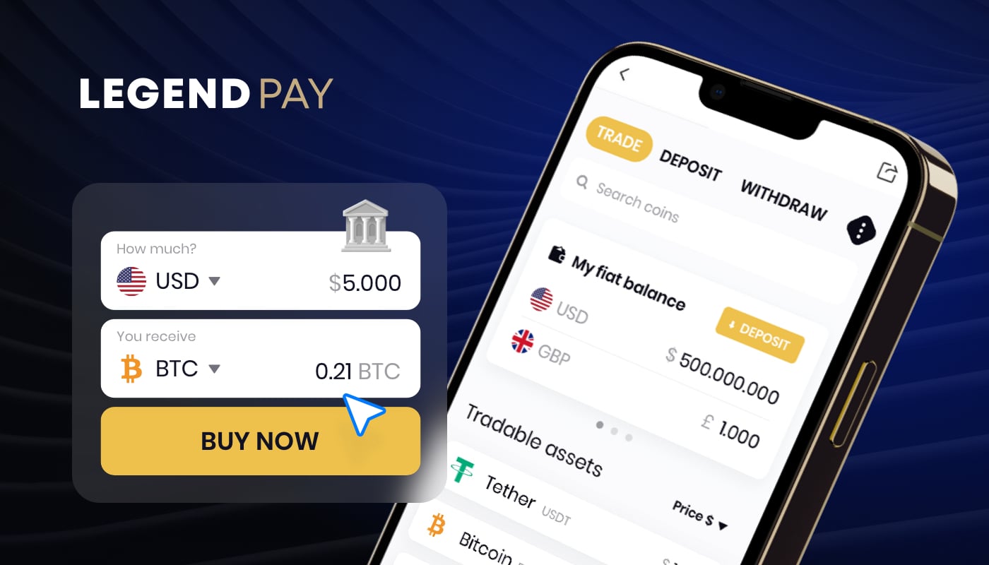 Legend Trading Launches Legend Pay: Fiat-to-Crypto Gateway for Global Users